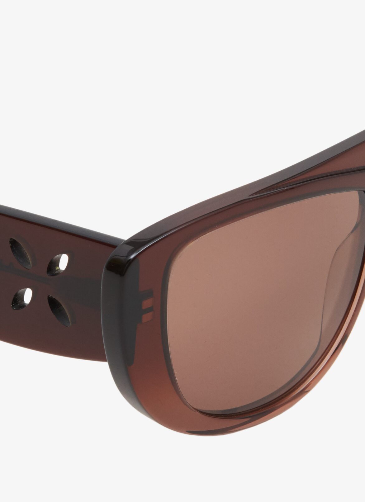 Mask sunglasses ALAÏA BROWN MASK SUNGLASSES